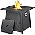 Yaheetech 28in Propane Fire Pit Gas Fire Pit Table with Lid and Iron Tabletop for Outdoor, Patio, Garden and Camping, 50,000 BTU with Lava Rocks, Heavy Duty 2 in 1 Square Firepit Table for Party