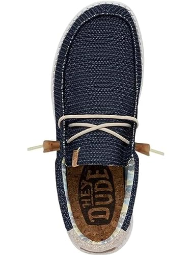 image for HEYDUDE Men's Wally Stretch Orion Blue Size 8| Men's Loafers | Men's S