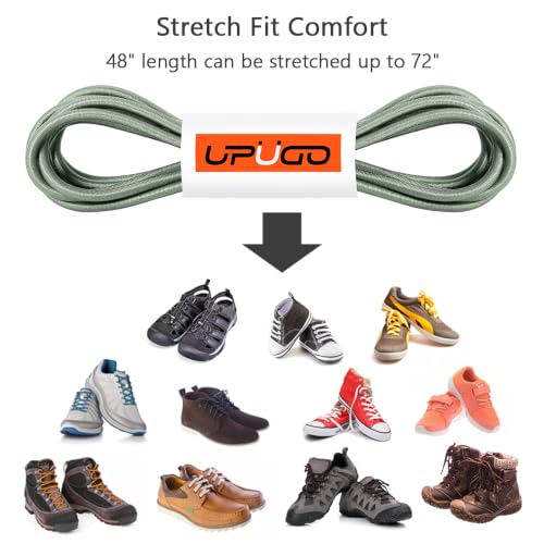 Image of UpUGo Elastic Shoe Laces, No Tie Shoe Laces for All Ages, One Size Fit All