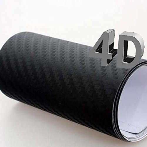 Mintice Twill 4D nero vinile in fibra di carbonio