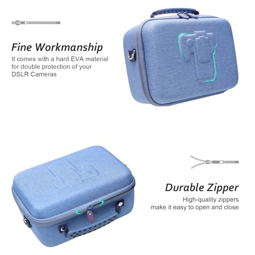Maleta rígida para cámara con espacio para trípode azul miniatura 5
