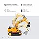 OpenRC RC Traktor ferngesteuerter Bagger – ferngesteuerter Kinder-Traktor – LKW Mini Hydraulischer Bagger – Baustellen-Kran Spielzeug Bau – Lichteffekt
