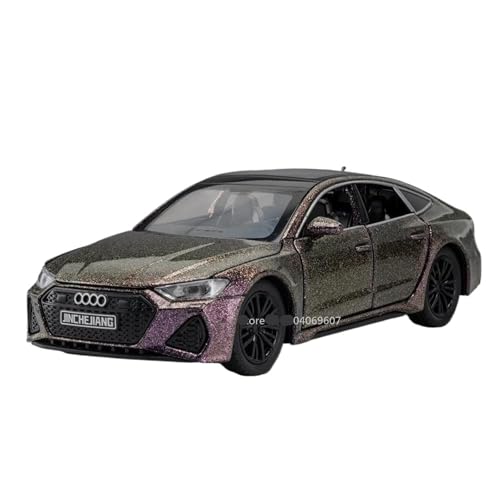 GIHGWMBED Diecast 1:32 for Audi RS7 A4 Scale Diecast Alloy Car Models Collectible Metal Vehicle Ornaments Decorative Souvenirs Keepsake(RS7 Purple to Gold)