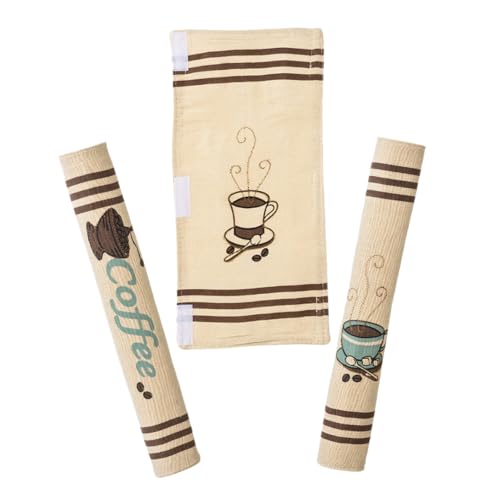 Mobestech 3pezzi Copri Maniglie Frigorifero Per Porta Forno Microonde Congelatore Decorazioni Protezione Maniglia Elettrodomestico Cucina