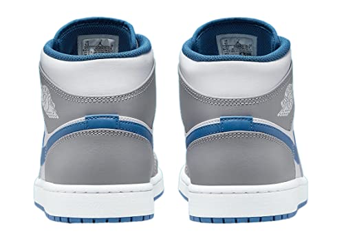 Nike Air Jordan 1 Mid - Cement Grey / White / True Blue4