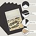 Golden State Art, Pack of 10, Pre-Cut 12x16 Picture Mats Bevel Edge 8.5x11.5 Opening for 9x12 Photos, Black