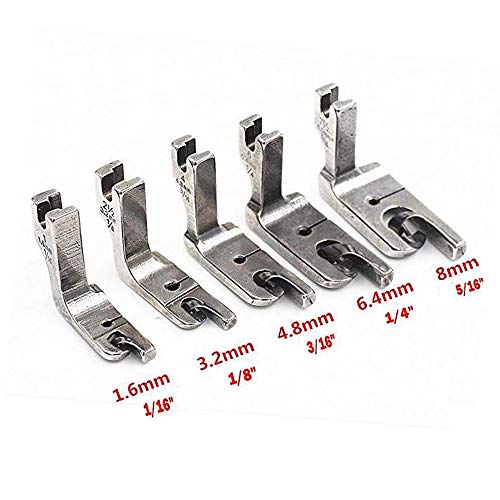 Pie para Máquina de Coser LNKA Set 5 Piezas 1/16" a 1/4" miniatura 2