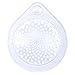 SlipX Solutions Clear Water Drop Hair Catcher Keeps Hair Out of Drains to Prevent Clogs (Fits Standard Drains, No Tools Required, 5" Diameter)