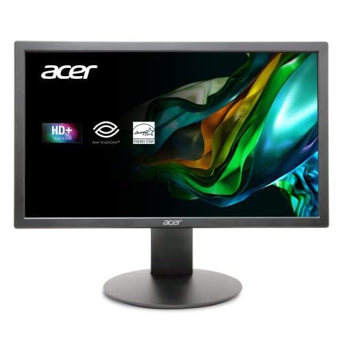 Acer K202Q bi 19.5-inch Professional HD+ (1600 x 900) Monitor, 75Hz Refresh Rate, VESA Mountable, VisionCare Technologies, BlueLight Filter & Flickerless Technology (HDMI Port & VGA Port),Black