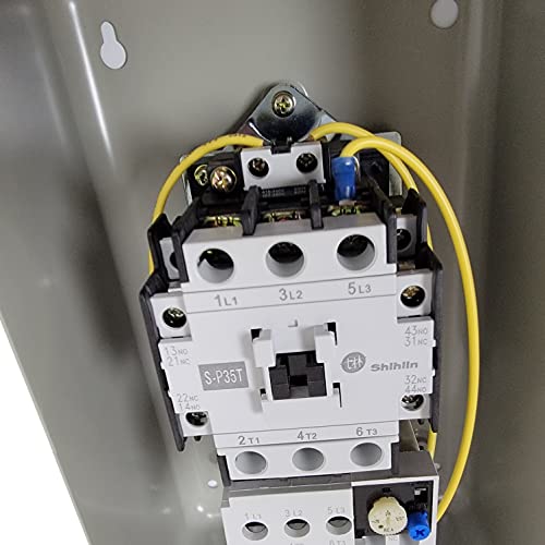 Motor de arranque magnético para control de motor eléctrico compresor de aire 20HP 38 AMP 3 fases 460VAC con relé de sobrecarga ajustable miniatura 5