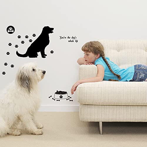 PLIGREAT Adesivo Murale con Stampa di Zampa di