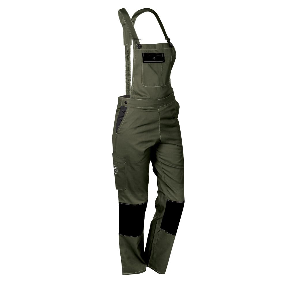 Salopette de Travail Femme Kaki - Fashion Sécurité Salopette Mixte (lot de 1)