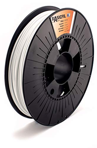 BASICFIL PLA (3D Drucker Filament), 2.85mm, 500g, Weiß (Signal White) BASICFIL PLA (3D Drucker Filament), 2.85mm, 500g, Weiß (Signal White)