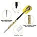 Accmor Metal Tip Darts, Steel Tip Darts, Professional Metal Darts, Darts Metal Tip Set, Metal Darts for Dartboard,18 pcs ﻿