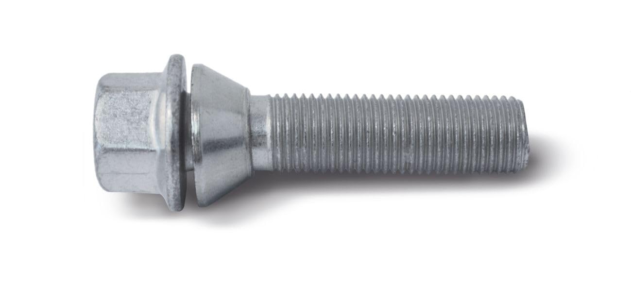H&R Wheel bolt Taper-Head with movable cone M14x1.50 - Length 40mm (e.g. compatible with BMW, Volvo)