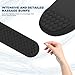 Hasinart Ergonomic Mouse Pad and Keyboard Wrist Rest with Massage Design, Space-Saving Mouse Pad Wrist Support, Memory Foam Wrist Rest with Non-Slip PU Base for Computer Desk, Black