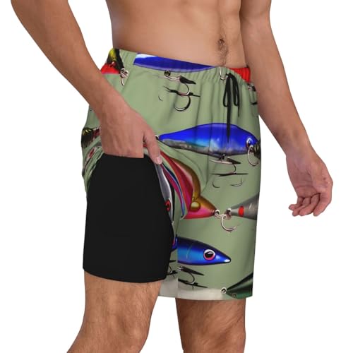 Short de bain homme léger qui sèche vite, style pêche décontracté