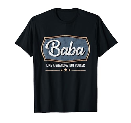 Baba Like A Grandpa But Cooler - Arabic Grandfather Grandad T-Shirt