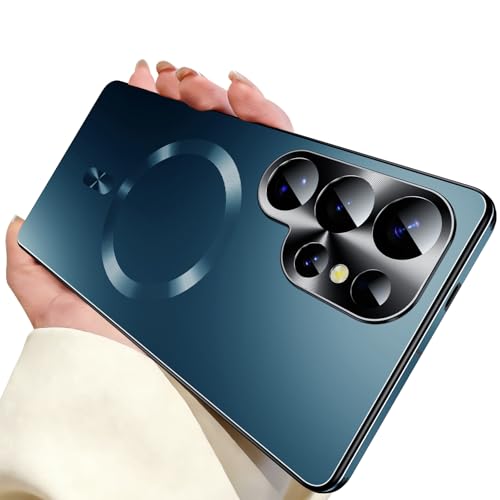 Image of for Samsung Galaxy S24 Ultra Case, Heavy-Duty Slim Design Compatible with MagSafe, Strong Magnetic Shockproof Protection for Screen & Camera Cover Case for Samsung S24 Ultra,Blue