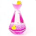 YUE Motion Liquid Motion Bubbler Floating Sea Creatures, Diamond Shaped Liquid Timer for Fidget Toy,Autism Toys, Children Activity, Calming Relaxing and Home Ornament (Purple Liquid with Duck Toys)