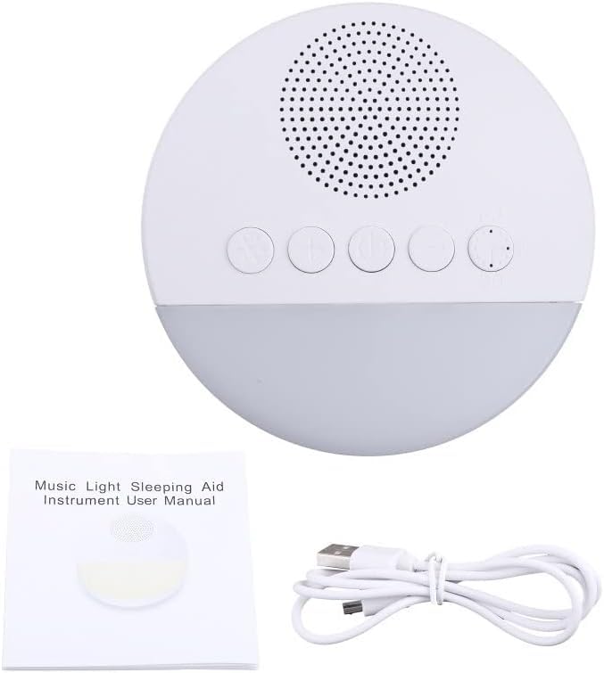 Temporizador de apagado automático Máquina de sonido Sonidos relajantes naturales Terapia portátil Máquina de ruido blanco Sonidos de alta fidelidad for bebés Adultos Relajación for dormir Tono y volu