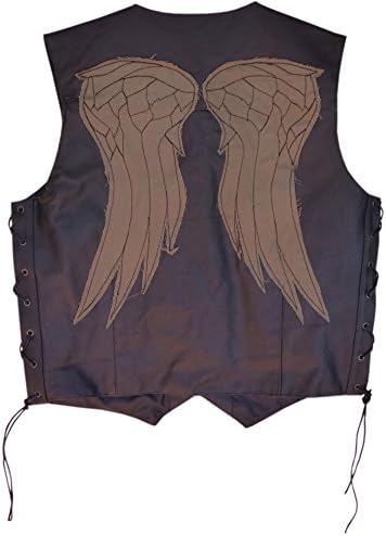 Hand made Leather Biker Vest, X-Large Size 44