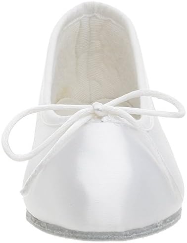 Dempsey Marie White Satin Ballet Flat Baby Girl's Shoes (Youth 2.5, White) | Image 3