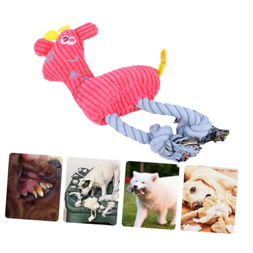 Jouet peluche squeaky pour chiens à mastiquer résistant faon