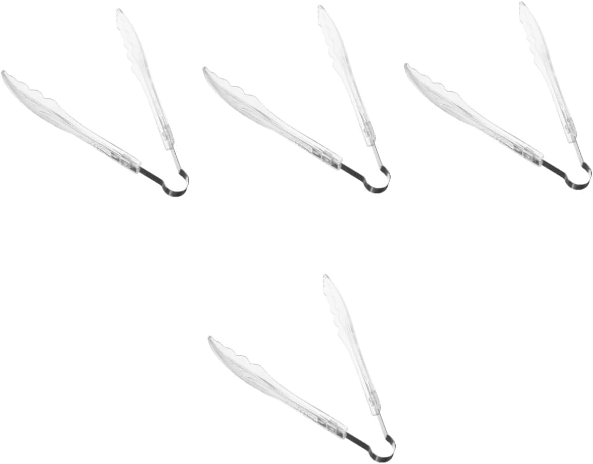 Cooking Tongs 2pcs Baked Bread Tongs Grilling Tong Cake Tongs BBQ Turner Buffet Food Tong Ice Cube Tong Sugar Tongs Noddles Serving Spoon Ice Tong Buffet Serving Tong Salad Tong Plastic