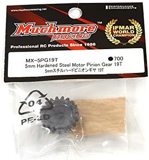 RC Model Precision-Crafted Muchmore Racing 5mm Hardened Steel Motor Pinion Gear 19T