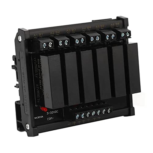 Solid State Relay, DC to AC Simple Installation 6 Channel ABS Resin SSR Module for Factory