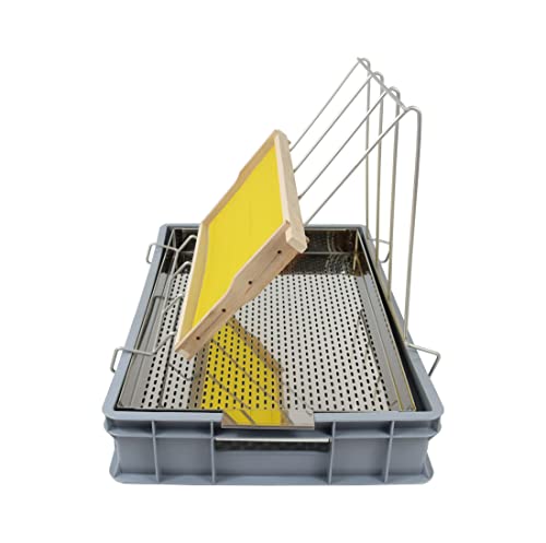 Entdeckelungsgeschirr PREMIUM 100 mm für Rähmchen Entdeckelungswanne Imker – Bild 4