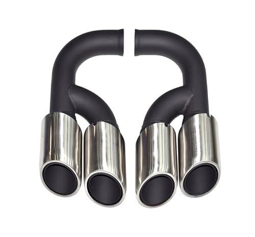 Embout échappement Cayenne 2011-2014 en acier inoxydable GTS long gris mat