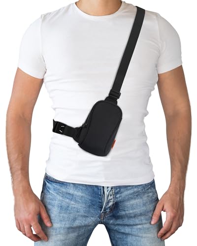 Peiees Sportswear Essentials Small Crossbody Bag for Men Women Mini Sling Bag Travel Running Daypack Cross Body Shoulder Bags