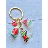 スイカ かき氷 水引猫ちゃん キーホルダー