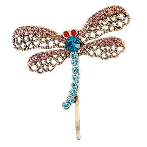Rhinestone Dragonfly Hair Clip Crystal Barrette Hairpin for Women Animal Hair Accessory for Women and Girls
