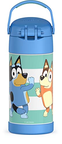 THERMOS-FUNTAINER-12-Ounce-Stainless-Steel-Vacuum-Insulated-Kids-Straw-Bottle-Bluey