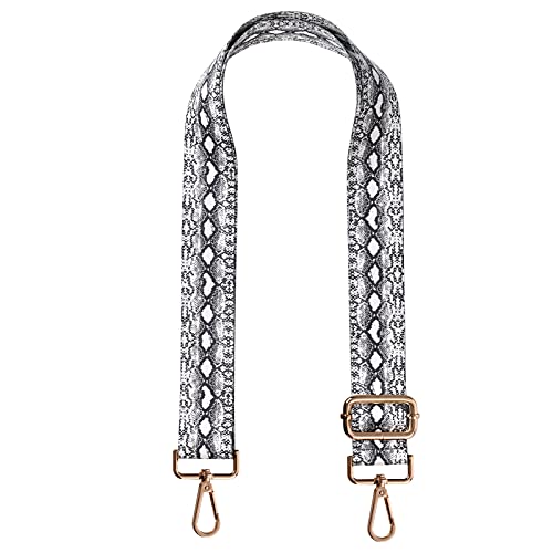 SHEING Crossbody Purse Strap Adjustable Replacement Guitar Multicolor Style Handbag Straps (15-Snakeskin)