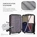 Devillo® Hartschalenkofferset Kofferset 4tlg. S-M-L-XL, Braun - Hard Shell Trolley Koffer Reisekoffer Reisekofferset Gepäck Rollkoffer Schloss 4 Rollen ABS-Hartschale Teleskopgriff