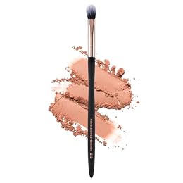 Profusion Cosmetics Firm Blending Eyeshadow Brush – Synthetic Fibers for Smooth Shading & Precision Blending, Waved handle Design, Vegan & Cruelty-Free Makeup Tool