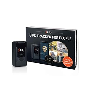 PAJ GPS EASY FINDER 4G – Mini Personal GPS Tracker for Kids, Elderly, Luggage and More – UK & Worldwide Real Time Tracking, Safe Area, Route Memory System and Alarms – Battery up to 14 days (Stanby)