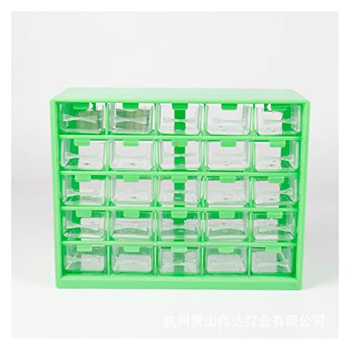 29.3X22.5X12.3cm 25pc Transparente Gaveta Recipiente Peças Caixa de Ferramentas Pode Espaçador Paraf