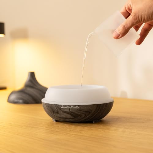Miniatura 5 de Cecotec Humidificador Ultrasónico Con Difusor De Aromas Pure Aroma 300 Yin Grey. Depósito De Hasta 300ml, 7 Colores Led Ajustables, Temporizador 10h, Ultrasilencioso, Función De Aromaterapia