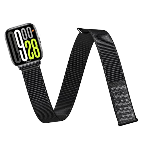 chinbersky Sport Bizepsband Arm Knöchelband Kompatibel mit Xiaomi Smart Band 8 Pro/9 Pro/Redmi Watch 5/4 Armband Stoff Nylon Loop Joggen Arm/Knöchelband für Xiaomi Smart Band 8/9 pro/Redmi Watch 4/5