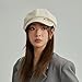 RuiDei Women's Fashion Style Beret Comfortable Newsboy Cap Daily Wear Casual Hats for Autumn and Winter Elegant Beret Hat Black