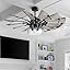 Matte Black, 11''W Ceiling Fan