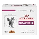 Royal Canin Veterinary Diet Feline Renal Support D Adult Thin Slices in Gravy Cat Food, 3 oz (Pack of 6)