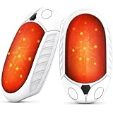 Classic Hand Warmers Rechargeable 2 Pack, AI Temperature Control Pocket Size Electric Handwarmers, Quick Charge Portable Hand Warmer Great Gift for Christmas Outdoors, Hunting, Golf, Camping-White