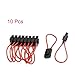 1/8/10/15pcs Auto Fuse Holder Block Connector Copper in-line AWG Wire Blade Car Parts Accessories Tools(1PC)