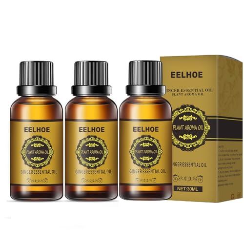 3Pcs Belly Drainage Ginger Oil, Lymphatic Drainage Massage Ginger Essential Oil for All Skin.